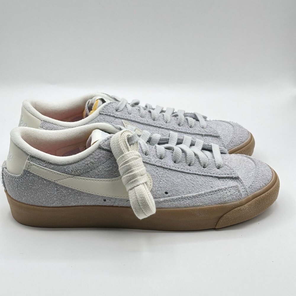 Women's Nike Blazer Low '77 Vintage Football Grey Suede Shoes FQ8060‑003 Size 12 - Picture 3 of 8